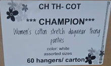 CHAMPION WOMEN'S COTTON STRETCH DAYWEAR THONG PANTIES STYLE CH TH-COT