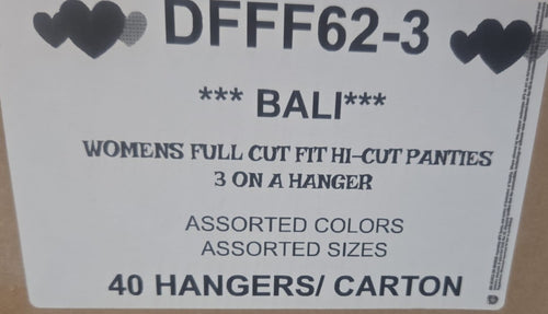 BALI WOMENS FULL CUT FIT HI-CUT PANTIES STYLE DFFF62-3