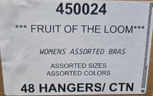 FRUIT OF THE LOOM WOMENS ASSORTED BRAS STYLE 450024