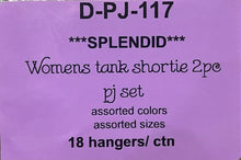 SPLENDID WOMENS TANK SHORTIE 2PC PJ SET STYLE D-PJ-117