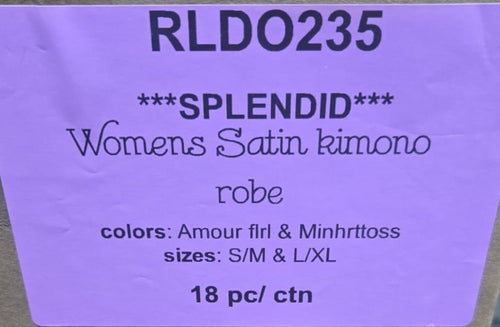 SPLENDID WOMENS SATIN KIMONO ROBE STYLE RLDO235