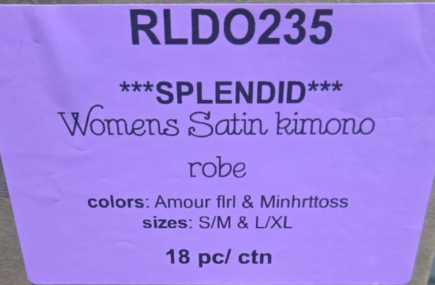 SPLENDID WOMENS SATIN KIMONO ROBE STYLE RLDO235