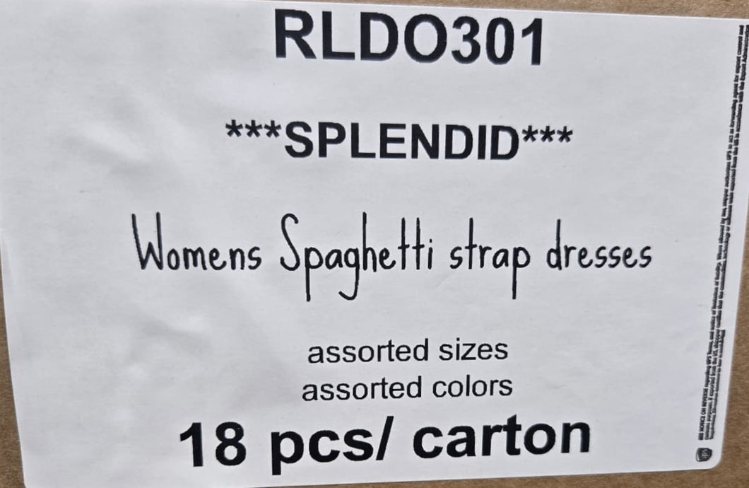 SPLENDID WOMENS SPAGHETTI STRAP DRESSES STYLE RLDO301