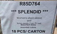 SPLENDID WOMENS SHORT SLEEVE AND LONG PANTS 2PC PJ SET STYLE R85D764