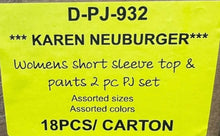 KAREN NEUBURGER WOMENS SHORT SLEEVE TOP & PANTS 2PC PJ SET STYLE D-PJ-932