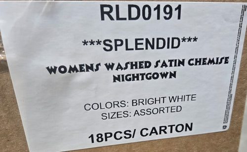 SPLENDID WOMENS WASHED SATIN CHEMISE NIGHTGOWN STYLE RLD0191