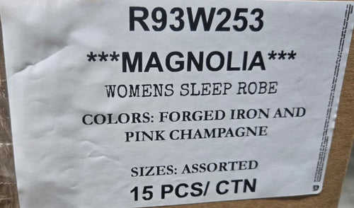 MAGNOLIA WOMENS SLEEP ROBE STYLE R93W253