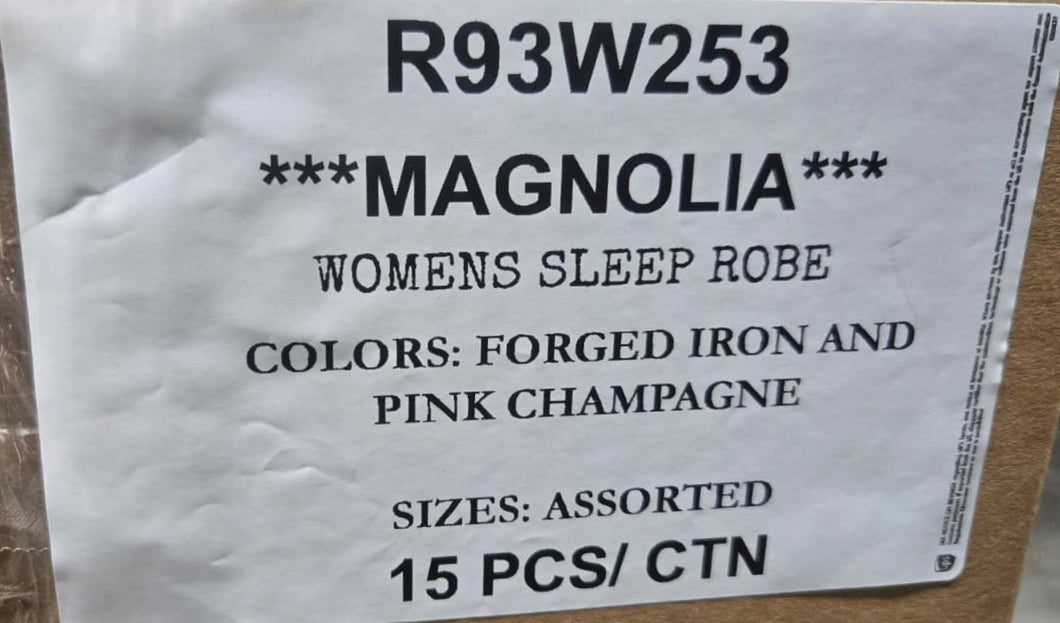 MAGNOLIA WOMENS SLEEP ROBE STYLE R93W253