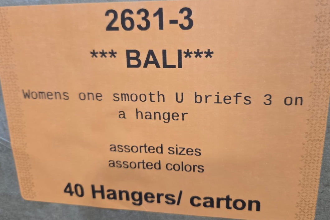BALI WOMENS ONE SMOOTH U BRIEFS STYLE 2361-3