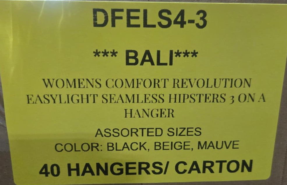 BALI WOMENS COMFORT REVOLUTION EASYLIGHT SEAMLESS HIPSTERS STYLE DFELS4-3
