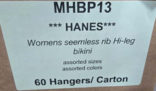 HANES WOMENS SEAMLESS RIB HI-LEG BIKINI STYLE MHBP13