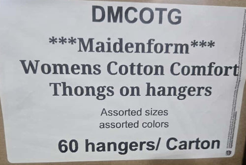 MAIDENFORM WOMENS COTTON COMFORT THONGS STYLE DMCOTG