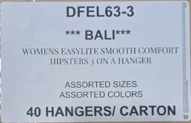 BALI WOMENS EASYLITE SMOOTH COMFORT HIPSTERS STLYE DFEL63-3