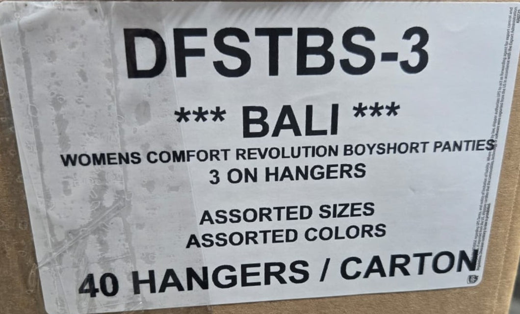 BALI LADIES COMFORT REVOLUTION BOYSHORT PANTIES STYLE DFSTBS-3