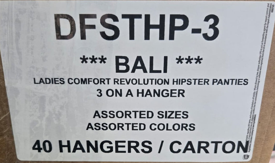 BALI LADIES COMFORT REVOLUTION HIPSTER PANTIES STYLE DFSTHP-3
