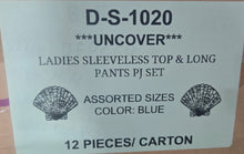 UNCOVER LADIES SLEEVELESS TOP & LONG PANTS PJ SET STYLE D-S-1020
