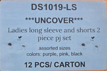 UNCOVER LADIES LONG SLEEVE AND SHORTS 2 PIECE PJ SET STYLE DS1019-LS
