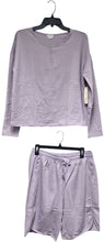 UNCOVER LADIES LONG SLEEVE AND SHORTS 2 PIECE PJ SET STYLE DS1019-LS