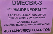 MAIDENFORM LADIES FULL SEAT COVERAGE STRING BIKINI STYLE DMECBK-3