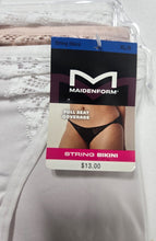 MAIDENFORM LADIES FULL SEAT COVERAGE STRING BIKINI STYLE DMECBK-3
