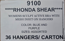 RHONDA SHEAR WOMENS SCULPT ACTIVE BRA WITH MESH INSERT STYLE 9100