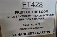 FRUIT OF THE LOOM GIRLS SANTONI WITH LACE EVERYDAY BRA STYLE FT428