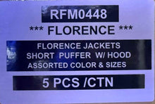 FLORENCE JACKETS SHORT PUFFER W/HOOD STYLE RFM0448
