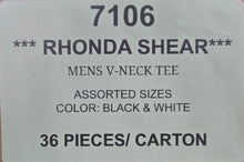RHONDA SHEAR MEN'S V-NECK TEE STYLE 7106