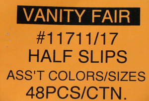 VANITY FAIR #11711/11717 HALF SLIPS