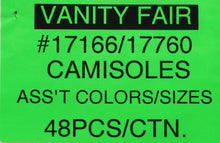 VANITY FAIR #17166/17760 CAMISOLES