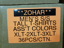 ZOHAR MENS ASST T-SHIRTS SOLID COLORS - TALL SIZES