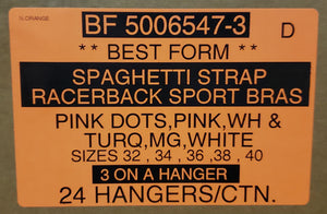 BEST FORM SPAGHETTI STRAP RACERBACK SPORT BRAS STYLE BF5006547-3