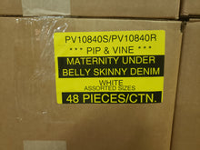 PIP & VINE MATERNITY UNDER BELLY SKINNY DENIM Style PV10840S/PV10840R