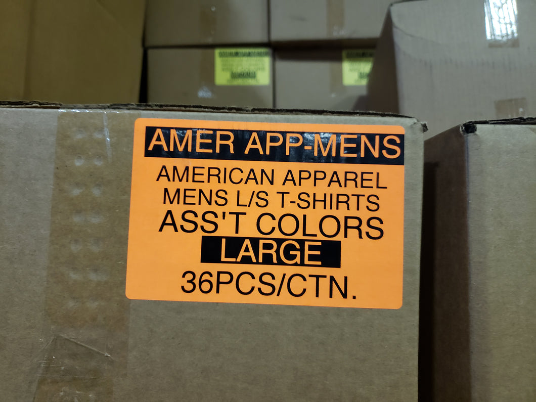 AMERICAN APPAREL MEN'S L/S T-SHIRTS