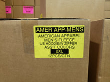 AMERICAN APPAREL MEN'S FLEECE L/S HOODIE/W ZIPPER STYLE AMER APP-MENS