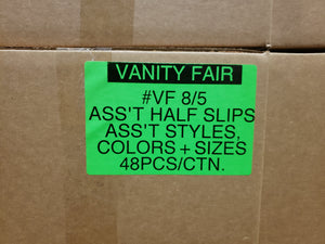 VANITY FAIR ASSORTED HALF SLIPS Style VF 8/5