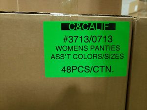 C AND CALIFORNIA WOMENS PANTIES Style 3713/0713