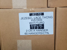 JEZEBEL LACE THONG #J5193S 2 ON A HANGER STYLE JEZ-7/2