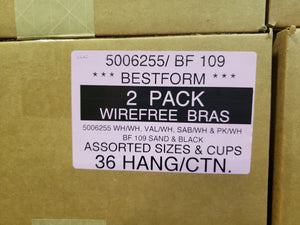 Bestform 2 Pack Wirefree Bras Style 5006255/BF109