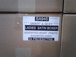 SMART & SEXY LADIES SATIN BOXER Style SA945