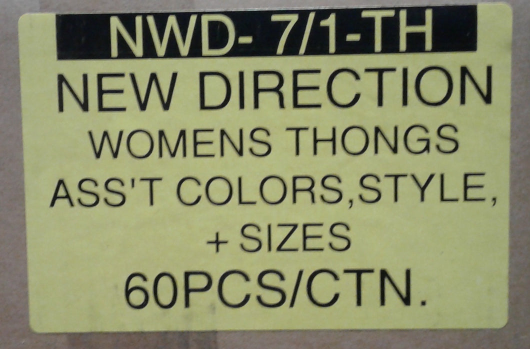 NEW DIRECTION WOMENS THONGS