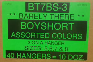 BARELY THERE BOYSHORT 3 ON A HANGER