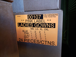 PINK LABEL LADIES GOWNS