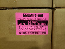 FAMOUS NAME BRANDS 5 PACK MEN'S DRESS SOCKS STYLE FNB-5