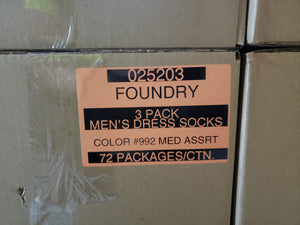 THE FOUNDRY 3 PACK MEN'S DRESS SOCKS STYLE 025203