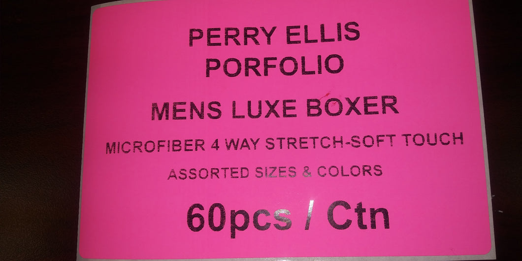 PERRY ELLIS MENS LUXE BOXER MICROFIBER 4 WAY STRETCH-SOFT TOUCH
