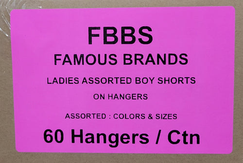 FAMOUS BRANDS LADIES BOY SHORTS STYLE FBBS