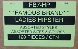 FAMOUS BRAND LADIES HIPSTER STYLE FB7-HP