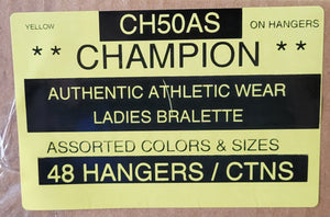 CHAMPION AUTHENTIC ATHLETIC WEAR LADIES BRALETTE STYLE CH50AS