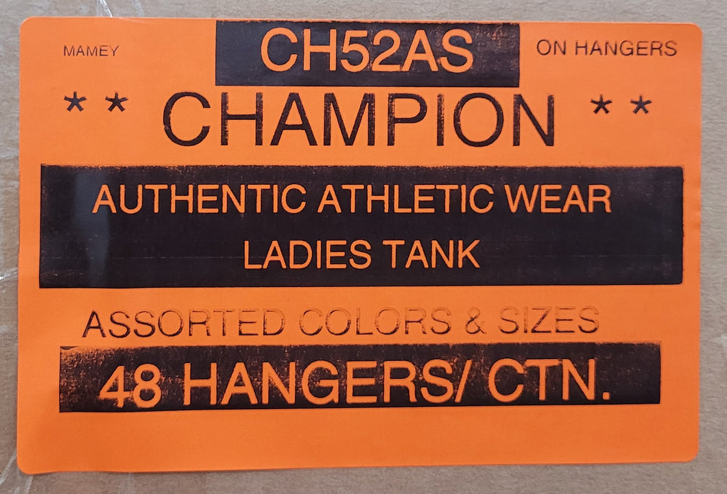 CHAMPION AUTHENTIC ATHLETIC WEAR LADIES TANK STYLE CH52AS